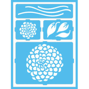 DecoArt Zinnias Patio Paint Stencil