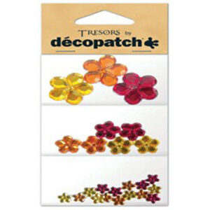 Flower Shapes, Yellow / Red