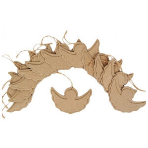 Flat Ornament Cherub Pack Of 12