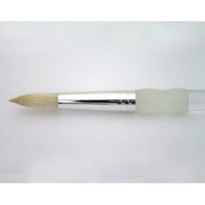 Royal Brush Company White Dry Brushing Round Soft Grip - Single