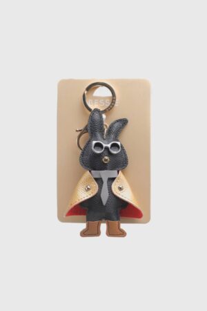 Bessie London CM004 Rabbit Leather Bag Charm Accessory