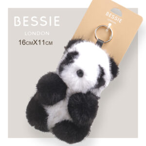 Bessie London CM108 Panda Plush Bag Charm Accessory