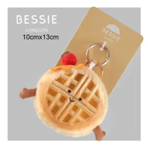 Bessie London CM424 Waffle Plush Bag Charm Accessory
