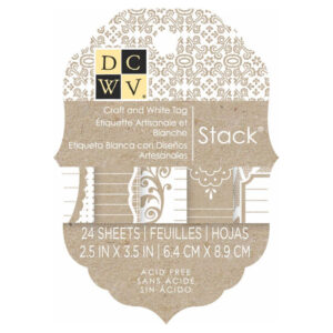 Die Cuts With A View 2x3 Craft And White Tag Stack