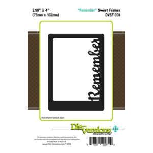 Die-Versions Sweet Frames - Remember
