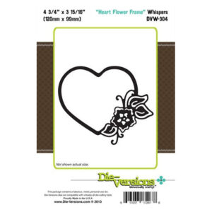 Die-Versions Whispers - Heart Flower Frame
