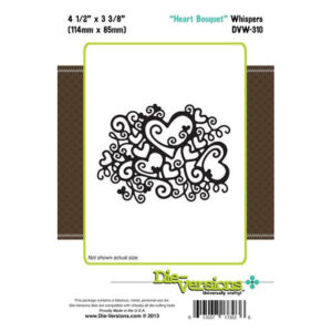 Die-Versions Whispers - Heart Bouquet