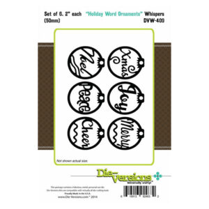 Die-Versions Whispers - Holiday Word Ornaments