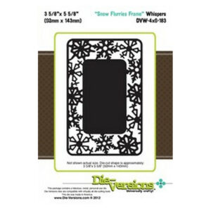 Die-Versions Whispers - Snow Flurries Frame