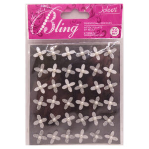 K&Company Bling Silver Mini Flowers