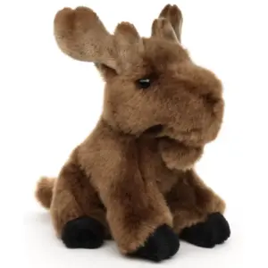 Uni Toys EWE1825 Moose Brown 20cm Sitting Plush Toy