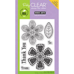 Hero Arts To/from Petals 4x6 - Clear St