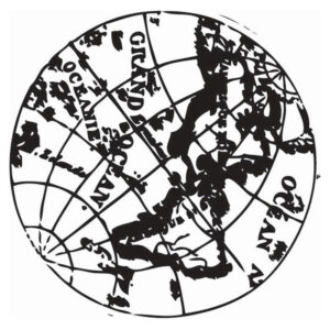 Hampton Art Wood Mounted Stamp 7g Globe