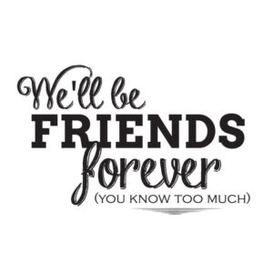 Hampton Art Wood Mounted Stamp You Know Too Much