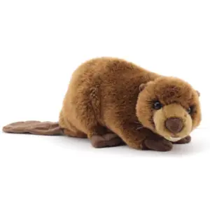 Uni Toys L89017R Beaver Brown 29cm Sitting Rodent Plush Toy