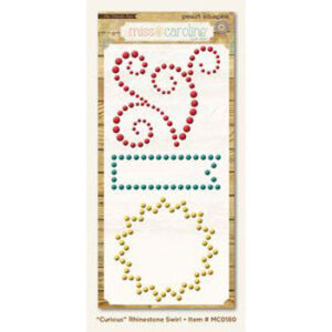 My Minds Eye Curious Rhinestone Swirl Singles