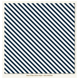 My Minds Eye Blues Stripe Vellum Paper