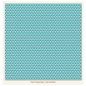 My Minds Eye Teals Triangle Paper