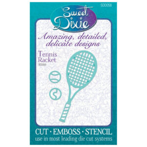 Tennis Racket Sweet Dixie Cutting Die