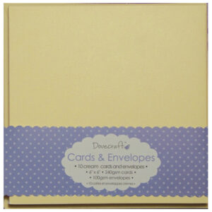 Trimcraft Cream Square Card & Envelopes