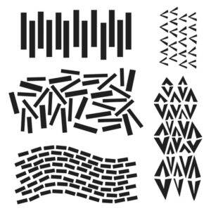 The Crafters Workshop 12x12 Stencil Dash V