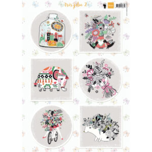 Marianne Design Tres Jolie 2 Packs Of 10 Sheets