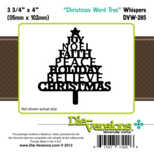 Die-Versions Whispers - Christmas Word Tree