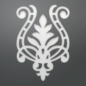 Couture Creations Flourished Harp 35x50mm