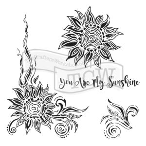 The Crafters Workshop 6x6 Stencil My Sunshine