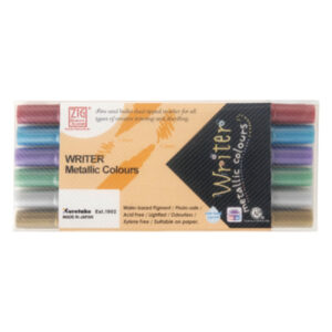 Kuretake Zig Memory Writer X6 Metallic6 Colour Set - Metallic
