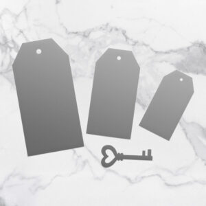 Couture Creations Straight Tags Cutting Die Set 4pc Dies