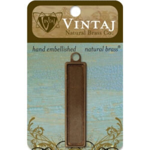 Vintaj Natural Brass Co. 56mm Rectangle Bezel