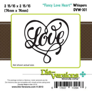 Die-Versions Whispers - Fancy Love Heart