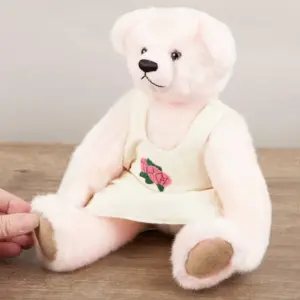 CoopersTown DWRPHOEBE Phoebe Jointed 29cm Light Pink Bear with Dress