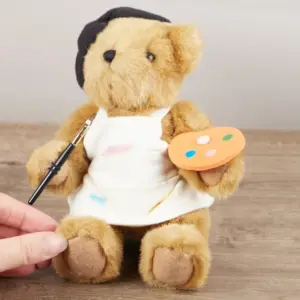 CoopersTown DWBPIERRE Pierre Jointed 20cm Brown Bear with Artist Accessories