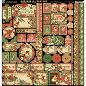 Graphic 45 Winter Wonderland Decorative Sti