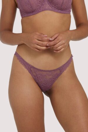 Rosalyn Mocha Lace Thong | UK 18 | Deja Day