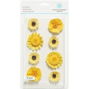 Martha Stewart Crafts Dimensional Yellow Flowers