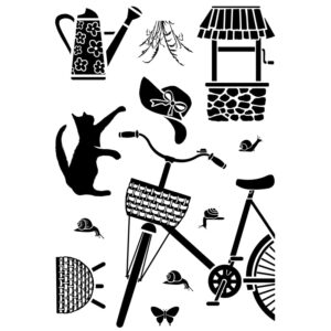 Card-io Summer Saunter A6 Clear Stamp