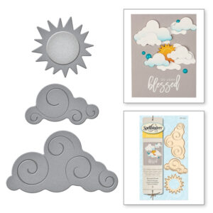 Spellbinders Sun And Clouds Etched Dies