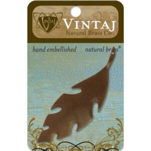 Vintaj Natural Brass Co. 73x22mm Precision Leaf