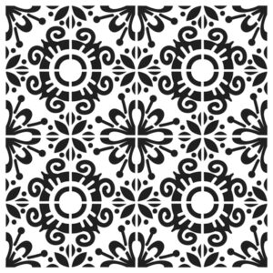 The Crafters Workshop 6x6 Stencil Fantasy Tile
