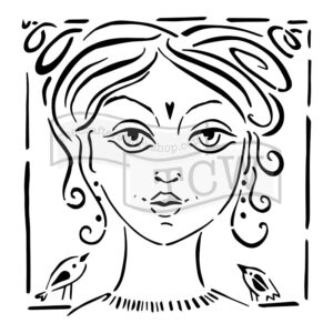 The Crafters Workshop 6x6 Stencil Angelique