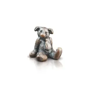 Richard Cooper 3003 Edgar Bronze Bear Wearing Tie Sitting Ornament