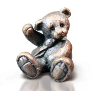 Richard Cooper 3007 Milo Bronze Bear Wearing Tie Sitting Ornament