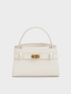 Charles & Keith - Aubrielle Belted Top Handle Bag