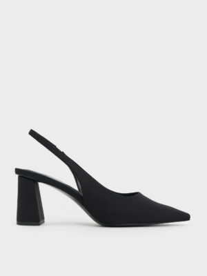 Charles & Keith - Teagan Elastane Pointed Slingback Pumps
