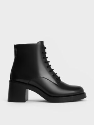 Charles & Keith - Hester Block Heel Ankle Boots