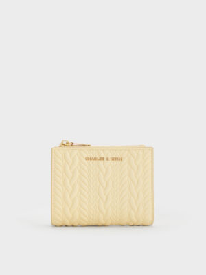 Charles & Keith - Apolline Textured Top-Zip Wallet