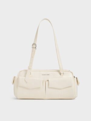 Charles & Keith - Rachel Multi-Pocket Shoulder Bag